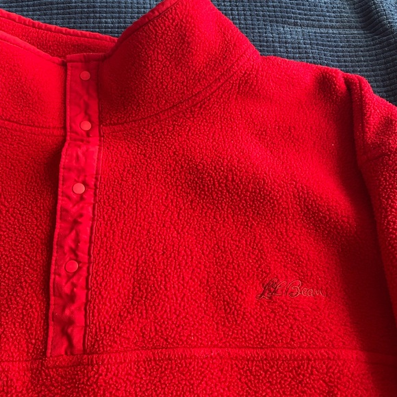Vintage LL Bean Snap Fleece Pullover - Picture 2 of 6